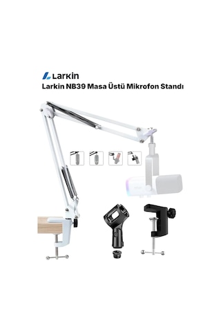 Larkin Nb39 Demir Masa Üstü Mikrofon Standı 35x35cm
