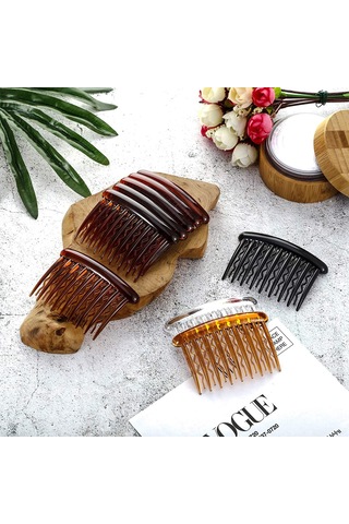 Geeroyoo Retro Dalgalı Dişli Saç Tokaları - 12 Adet Plastik Saç Aksesuarı, Pratik Ve Şık Saç Stili İçin İdeal