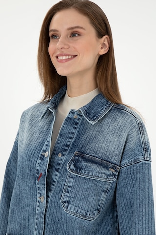 U.S. Polo Assn. Kadın Açık Mavi Jean Tunik Gömlek 50291134-DN0021