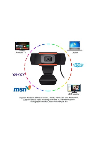 Cbtx A870 HD 480P Döndürülebilir Usb Bilgisayar Webcam