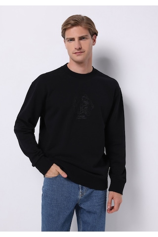 Colin's Colins Comfort Fit Erkek Siyah Sweatshirt Cl1075757 Q1.v2 Blk Siyah
