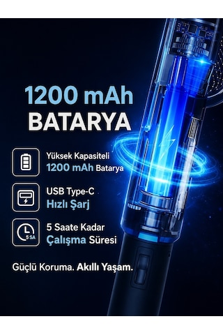 Dijital Ekranlı Şarjlı Sinek Raketi Usb Type-c Elektrikli Standlı El Tipi Mor Işıklı Sivrisinek Öldürücü Beyaz