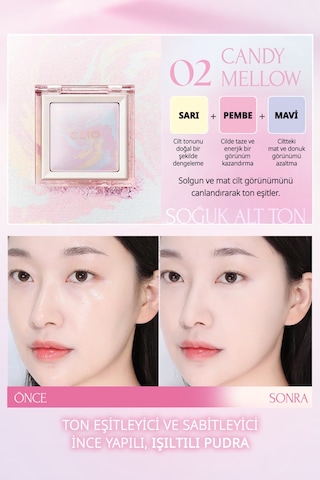 Clıo Light Setting Powder 02 Candy Mellow