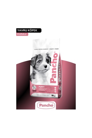 Pancho Kuzu Etli Puppy Yavru Köpek Maması 15 KG