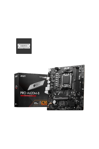 MSI Pro A620M-B 6800 MHz (OC) DDR5 Soket AM5 mATX Anakart