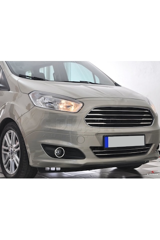 S-Dizayn  Ford Courier Krom Ön Tampon Çıta 2 Prç 2014-2017
