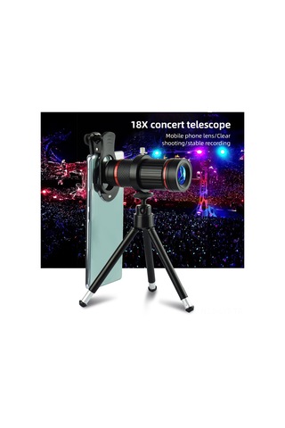 Youtek 18x Büyütmeli Profesyonel Telefon Teleskop Lens Seti - Tripod Ve Aksesuarlarla Tam Kiti