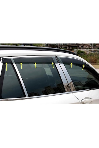 Boğaziçi Nissan Qashqai Cam Rüzgarlığı Krom 2014+