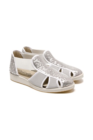 Sandalet Kadın 169 Green Life Stretch Women's Footwear Silver Silver Gri