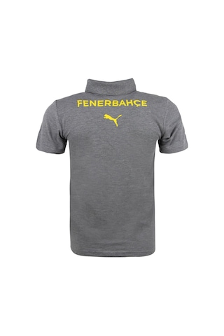 Fenerium 77829613 Fenerbahçe Lisanslı 2024/25 A Takım Polo Yaka Gri T-shirt Gri