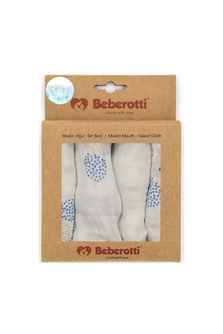 Beberotti 4'lü Müslin Bebek Ağız Bezi 25x25 Cm 102 Diğer