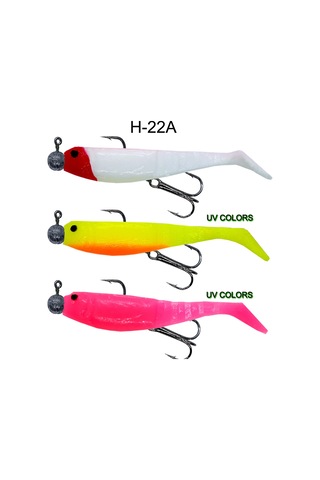 Hergele Sandeel 65mm Silikon Balık Jighead Ve İğneli 3 Lü Paket