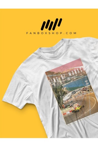 Flood Of Style King Of Monaco Ayrton Senna T-shirt Beyaz