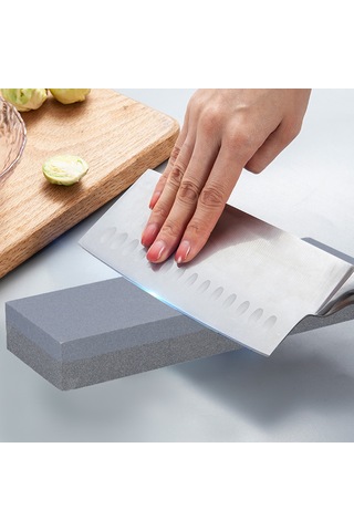Padalink Ev İçi Çift Taraflı Kayganlık Önleyici Taş Bıçaç Taslağı - 180/320 Tane Saf Karbür Sic - Kaliteli Mutfak Aletleri Keskinleştirici Büyük Boy