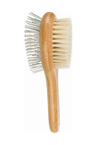Trixie - 808 - Çift Taraflı Tarama Fıçası Bambu - Hcctrend - Saplı 6x22cm