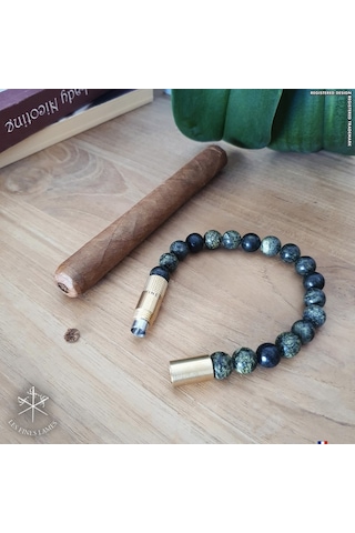 Les Fines Lames Punch Bileklik Brass Sodalit - S