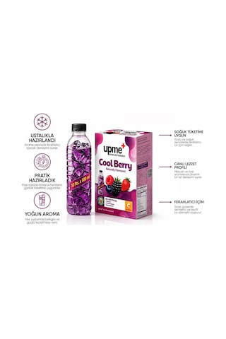 Upme Cool Berry Orman Meyveli İçecek Tozu 10'lu Paket Vitamin C Doğal Aroma Şekersiz 10 G