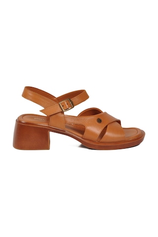 Pierre Cardin Taba Kadın Topuklu Sandalet Pc-54622 Z
