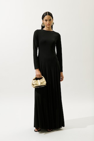 Asıa Abiye Elbise Siyah Siyah