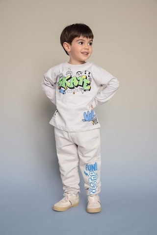 Defacto %100 Pamuk Baggy Fıt Baskılı Pantolon Erkek Bebek G9964a526spgr503 Gri-gr503