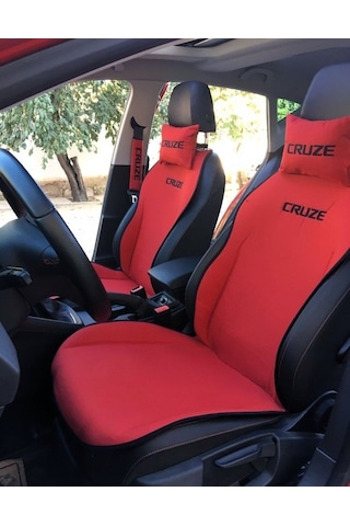 Chevrolet Cruze Nakışlı Ön İkili Oto Koltuk Minderi 2 Adet Boyun