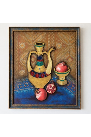 İbrik Ve Nar Filografi Tablo 61x71 Cm