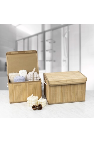 Decolove Bambu İkili Saklama Kutusu