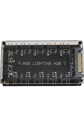 5v 3-pin Rgb 10 Hub Splitter Sata Güç Beslemeli Rgb Kiti -