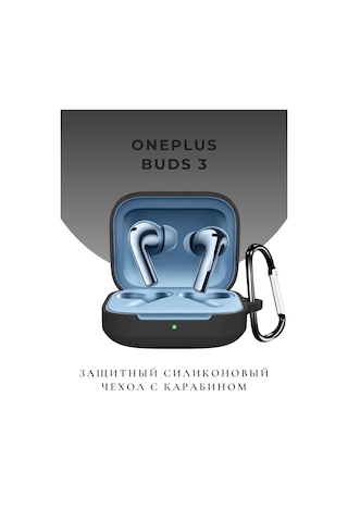 Casetime Oneplus Buds 3 İçin Darbeye Dayanıklı Kulaklık Kılıfı 345374673 Siyah