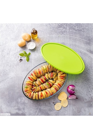 Pyrex 346p002/7045 Cam Saklama Kabı  35 x 24 CM