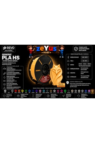 Generic Pla Hs Hyper Speed Filament Pastel Turuncu 1.75 Mm 1000 Gr