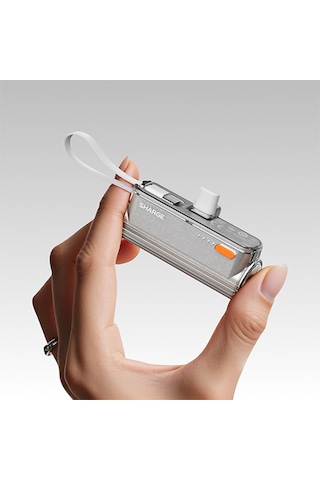 Sharge Flow Mini - Kompakt Ve Hızlı Taşınabilir Powerbank - Gümüş