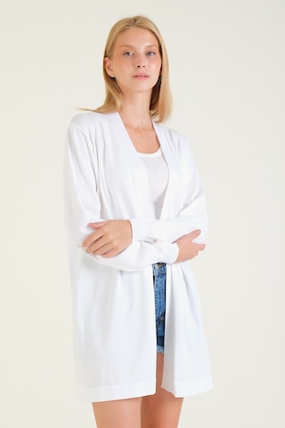 Giyim Dünyası Kadın Oversize Hırka Ekru 001