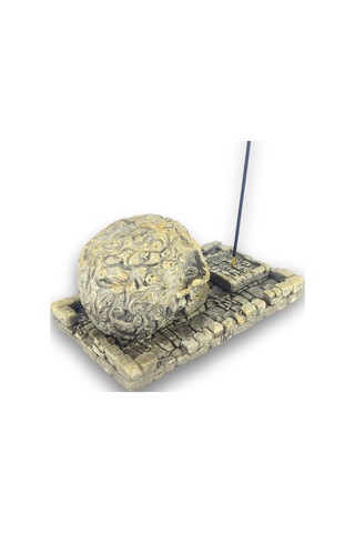 Kuru Kafa Büyük Çubuk Tütsülük Ve Tealight Beyaz