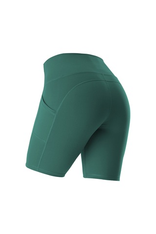 Geeroyoo Yoga Spor Şortu: Yüksek Bel, Nefes Alabilen, Hızlı Kuruyan, Yeşil, 2xl Yeşil