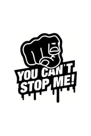 İstersen Beni Durdur Oto Arka Cam Kaliteli Kaliteli Sticker 14 X 16 Cm