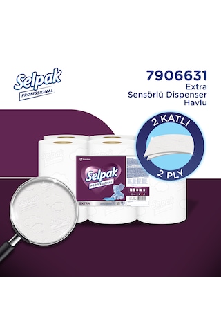 Selpak Professional Extra Sensörlü Havlu, 21 Cm, 135 Metre