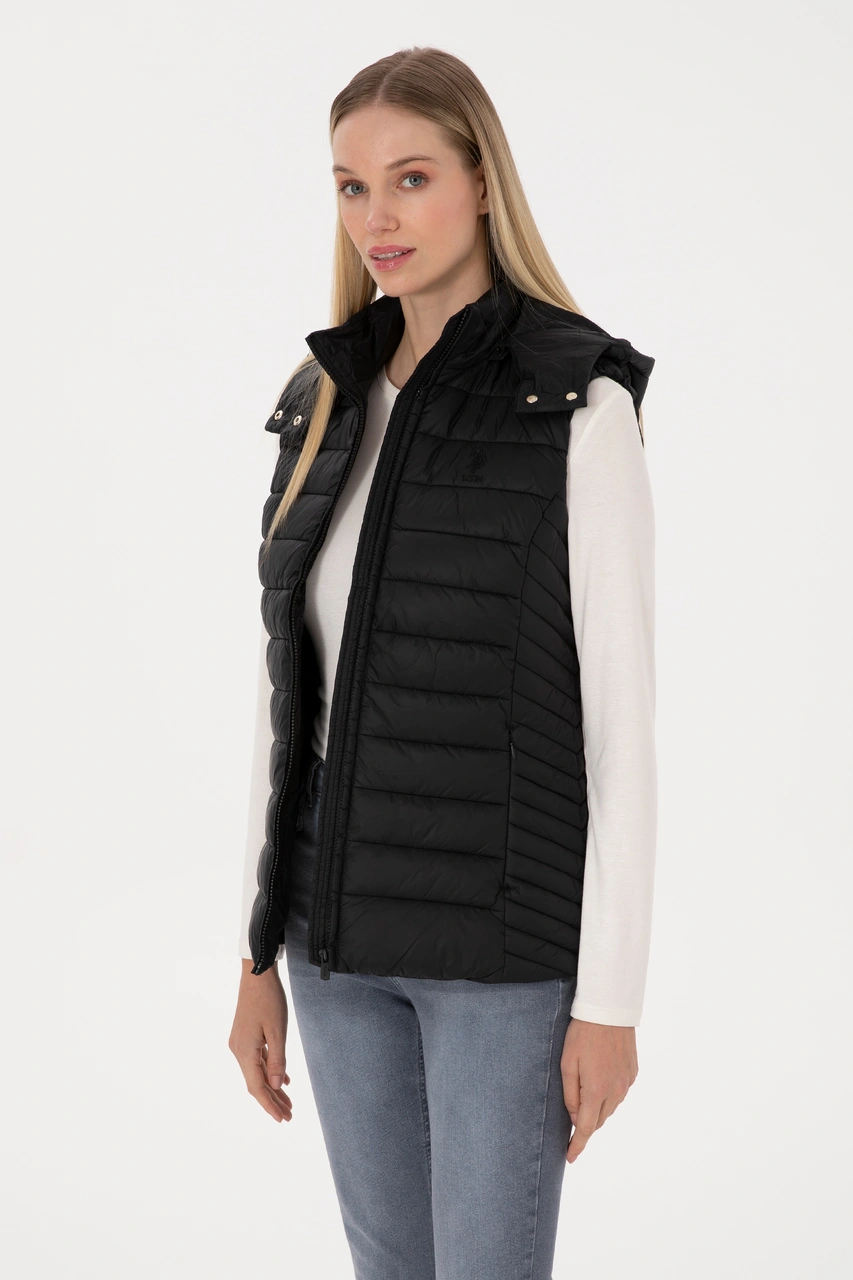 U.s. Polo Assn. Kadın Siyah Yelek Dokuma 50307992-vr046 Siyah