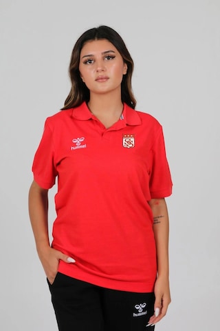 Hummel Armin Pamuklu Polo Yaka Tişört Kırmızı Sivasspor