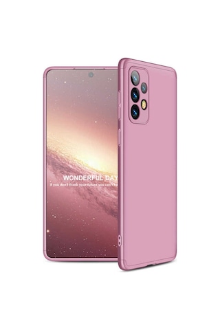 Samsung Uyumlu Galaxy A73 Kılıf Zore Ays Kapak Rose Gold