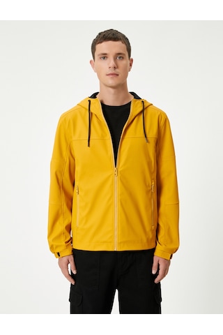 Koton Mevsimlik Ceket Slim Fit Fermuarlı Sarı 5wam20065hw Sarı