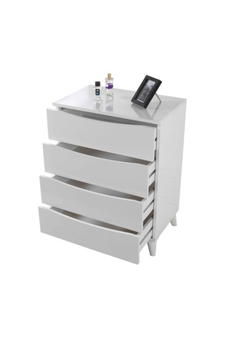 Dorado 4 Çekmeceli Beyaz Şifonyer