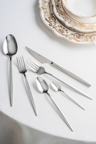 Acar Melinda 12 Kişilik 72 Parça Çatal Kaşık Bıçak Takımı Silver