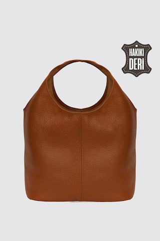 Hakiki Deri Kadın El Çantası Taba Smr9200-2 Taba