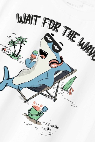 Name It Nmmzekla Nreg Ss Top Beyaz Erkek Çocuk Kısa Kol T-shirt Beyaz