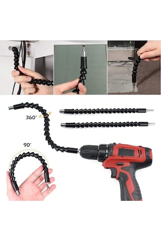 Esnek Matkap Ucu Körüklü Oynarbaşlık Uzatma Şarjlı Vidalama Ucu N11.7032