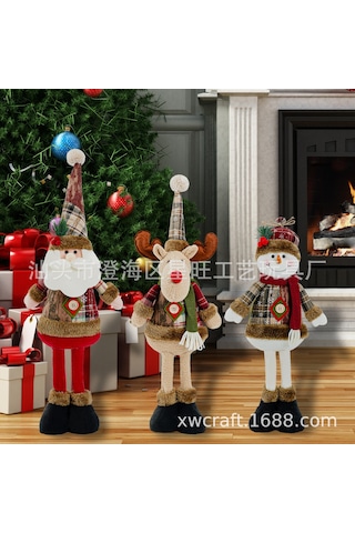 Xindoker Noel Dekorasyonu: Genişletilebilir Geyik Figürü, Evinizi Noel Stiliyle Süsleyin, Konfor Ve Kolay Kullanım