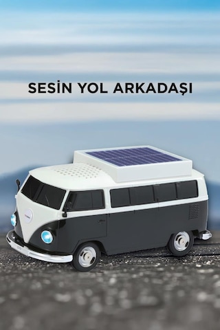 Torima D70 5 W Güçlü Ses Vosvos Tasarımlı Solar Şarjlı Bluetooth Hoparlör