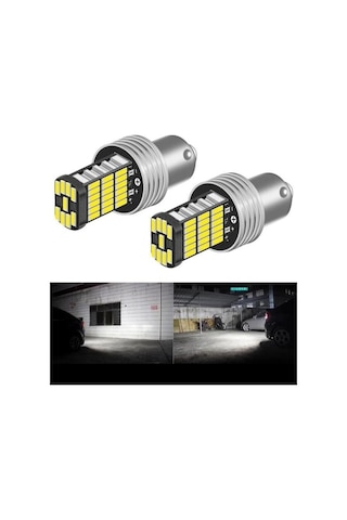 Ba15s 1156 P21w 45 Led Geri Vites,sinyal,stop Ampulü 1 Takım