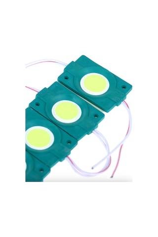 Tekli Su Geçirmez 12 Volt 2.4 Watt Modül Led Yeşil 10 Adet